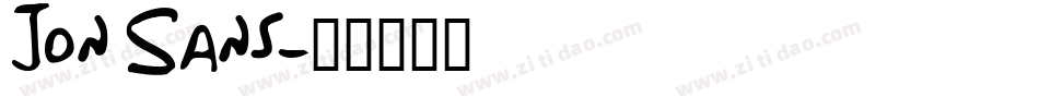 Jon Sans字体转换